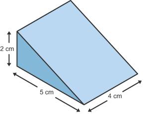 Dimensions of a triangular prism