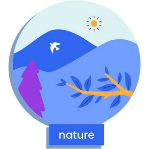 image of hills and wildlife, depicting nature