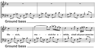 Henry Purcell’s Music for a While also contains a ground bass.