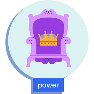 A throne, depicting power