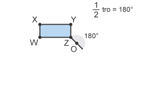 Diagram cylchdroi o ganolbwynt y tu allan i’r siâp