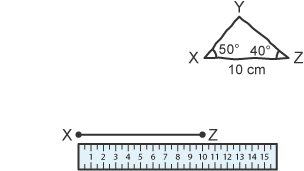 Constructing a triangle using a protractor - Constructing triangles ...