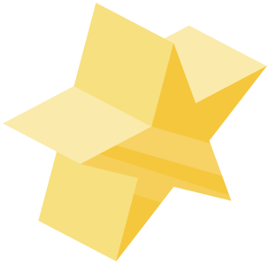 A trophy shaped like a 3D star