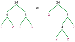 Factor tree diagram