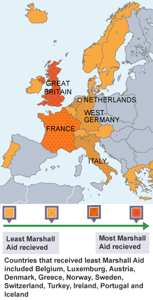 marshall plan map