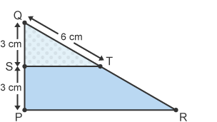 Triangle QTS and PQR overlapped