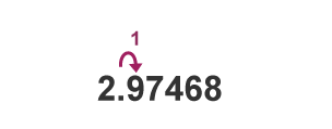 Rounding to one decimal place 