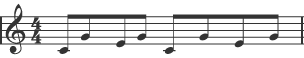 Classical sheet music in a 4/4 time signature