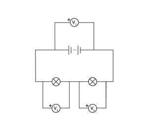 Measuring voltage in series circuits