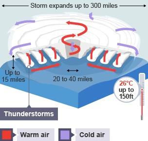 Features of tropical storms