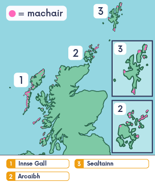 Map de mhachair ann an Alba