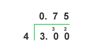 Put 5 in the hundreths column